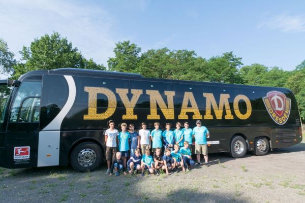 Abschlussfahrt der SSV D-Jugend mit Dynamo-Mannschaftsbus 