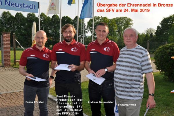 DFB zeichnet René Füssel als “Jungen Fußballheld“ aus