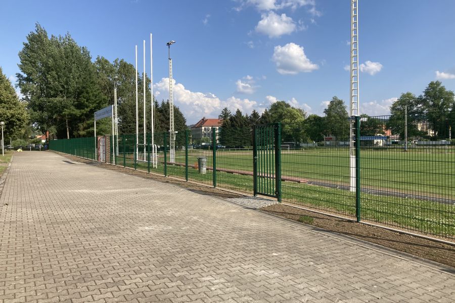 Ballfangzaun im Stadion erneuert