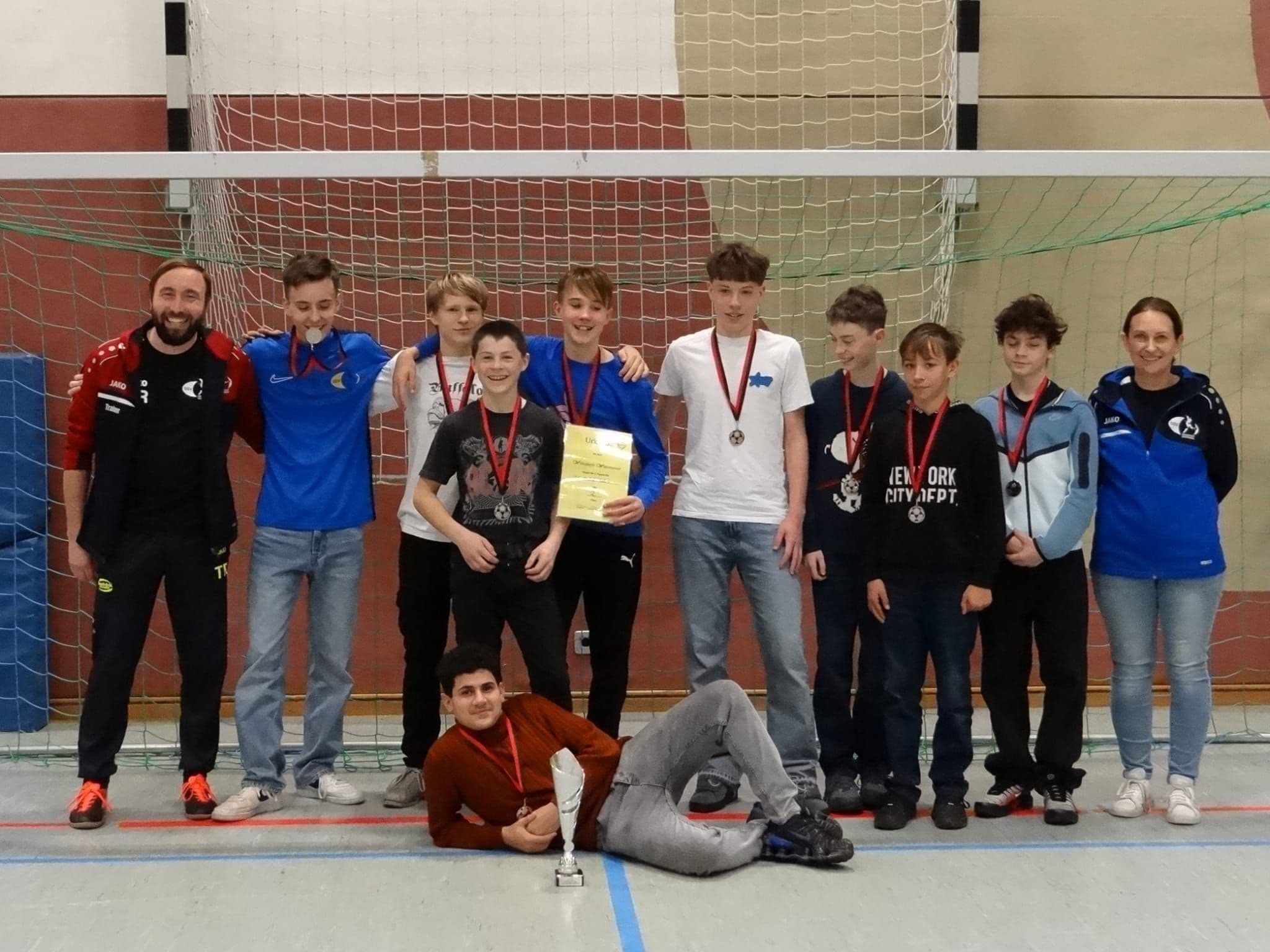 U14/U15 holt starken 2. Platz beim Wehrsdorfer Winterturnier